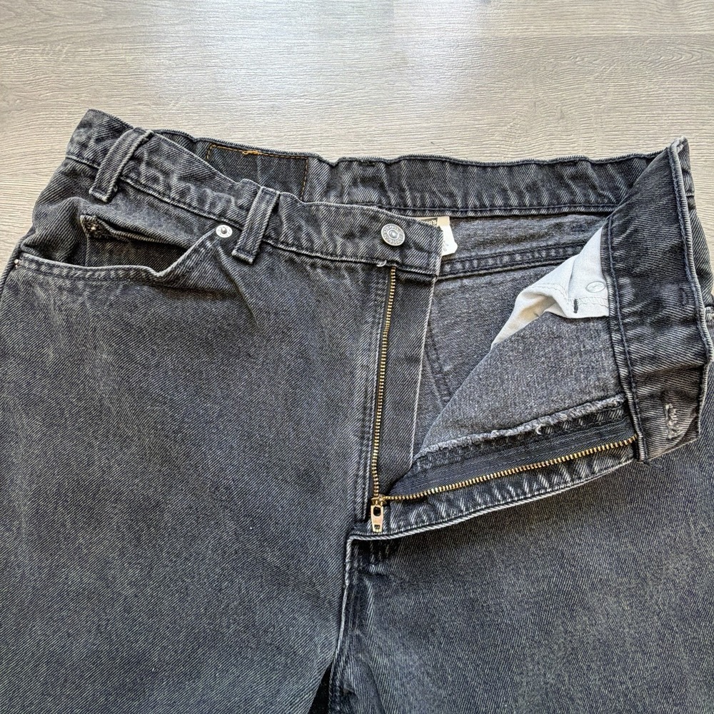 Vintage Levi's 550 Orange Tab Jeans Mens 36x36 Black USA Made Relaxed Fit - Picture 3 of 14